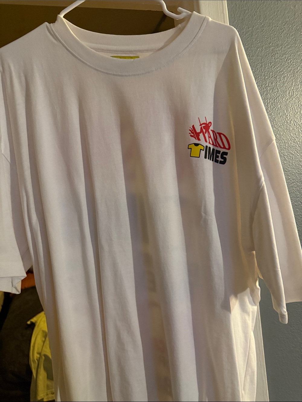 Hard Times White Graphic Short Sleeve Tee - Casual Logo Tee